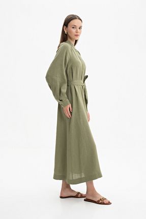 لباس حجاب خاکی زنانه رگولار Aker - کد 831075047