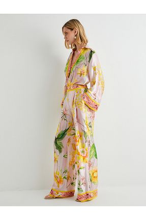 شلوار فیروزه ای زنانه ساتن Koton - کد 844978350