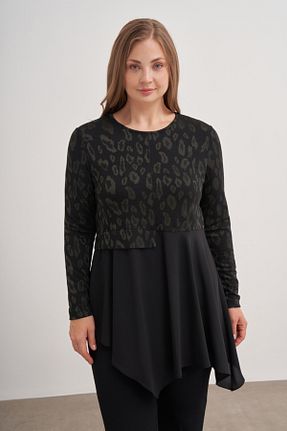 تونیک حجاب خاکی زنانه بافتنی Aker - کد 852829605