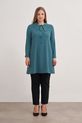 تونیک حجاب سبز زنانه بافتنی Aker - کد 852827337