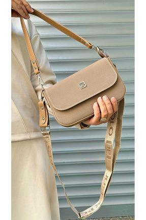 کیف دوشی بژ زنانه چرم مصنوعی Just Polo - کد 874057014