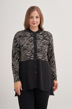 بلوز حجاب طوسی زنانه رگولار Aker - کد 852667184