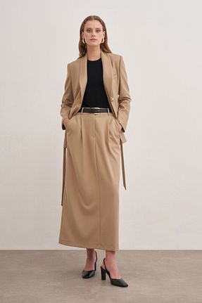 دامن حجاب قهوه ای زنانه Relaxed Aker - کد 849092129