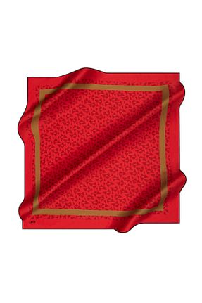 روسری مشکی کرپ ساتن ابریشم Aker - کد 769730134