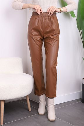 شلوار حجاب قهوه ای زنانه مخلوط پلی استر İmajButik - کد 874074926