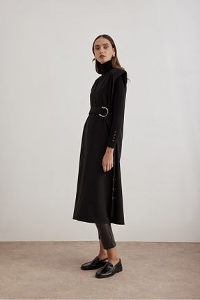 ترنچکت حجاب مشکی زنانه Aker - کد 855460479