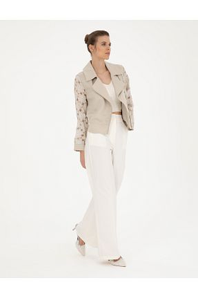 شلوار سفید زنانه پارچه Pierre Cardin - کد 834202164