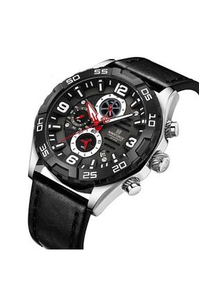 ساعت مچی مشکی مردانه 46 میلی متر Naviforce - کد 874090514