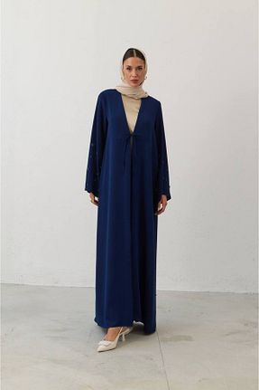 کلاه و ابایا سرمه ای زنانه مخلوط پلی استر LEYLA STORE - کد 874097406