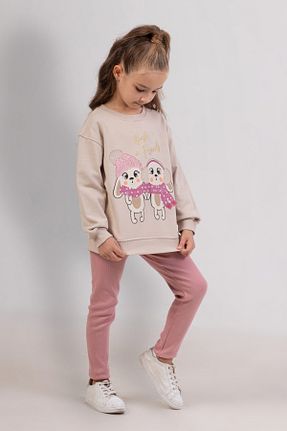 ست بالاتنه و پائین تنه بژ بچه گانه بافتنی DMB BOYS & GIRLS - کد 874149303