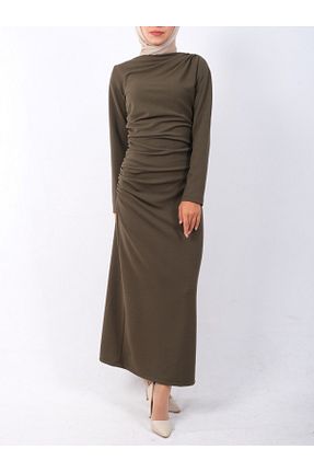 لباس حجاب خاکی زنانه رگولار Modamorfo - کد 874124052