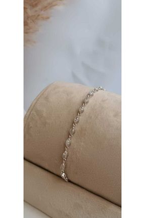 دستبند نقره طوسی زنانه 925 عیار Silverbyfurkan - کد 874141373