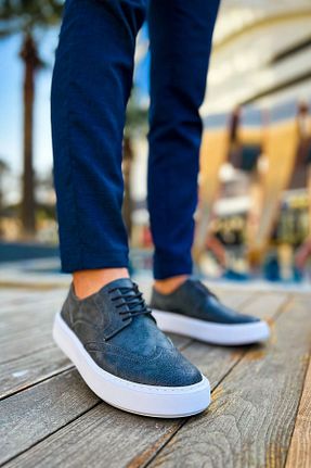کفش اسنیکر طوسی مردانه بند دار Chekich - کد 695688463