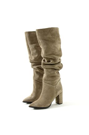 چکمه طوسی زنانه جیر Gökçe Shoes - کد 874150776