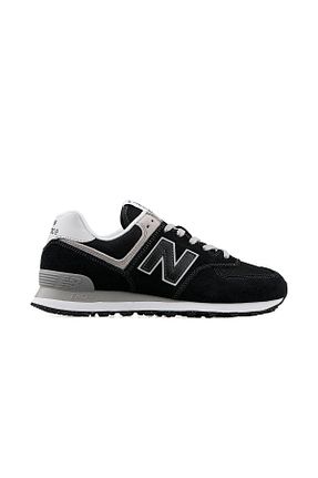 کفش پیاده روی مشکی زنانه چرم اصل New Balance - کد 839645333