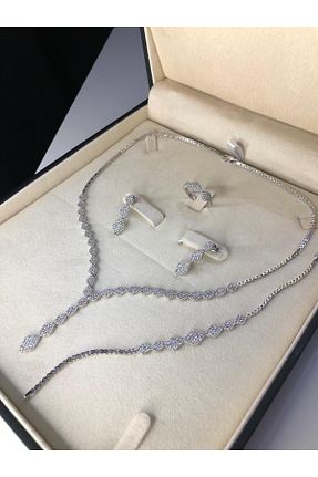 ست نقره سفید زنانه زیرکن vogutima jewelery&silver by timuçin mavili - کد 466078360