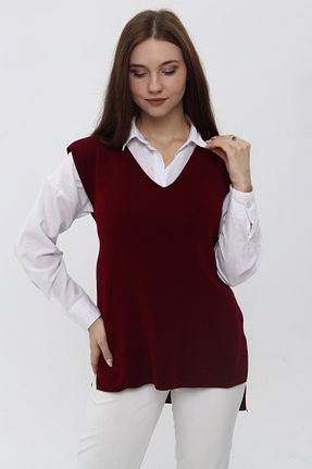 سوئیتر زرشکی زنانه تریکو MA ananas - کد 874180422