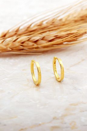 گوشواره نقره طلائی زنانه 925 عیار Sümer Telkari - کد 874188135