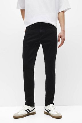 شلوار جین مشکی مردانه پاچه ساده Pull & Bear - کد 874230155