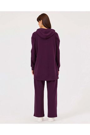 کلاه و ابایا بنفش زنانه رگولار Scl - کد 874204939