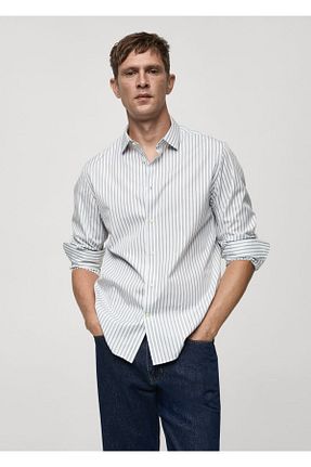 پیراهن خاکی مردانه اسلیم MANGO Man - کد 859866917