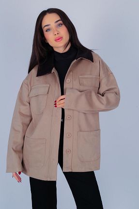 کت قهوه ای زنانه رگولار FACETTE - کد 874211526