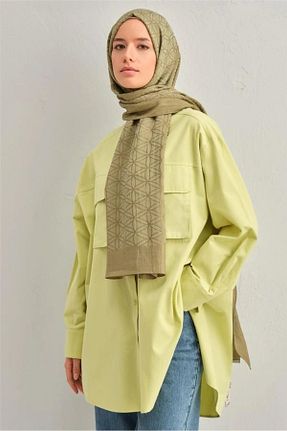 شال سبز زنانه پنبه ای Armine - کد 874212747