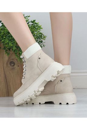 بوت / نیم بوت بژ زنانه جیر İleri Adım - کد 874247560