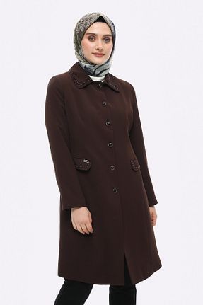 کت حجاب قهوه ای زنانه رگولار Setrms - کد 874256303