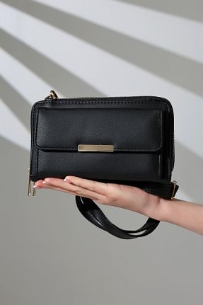 کیف دوشی مشکی زنانه چرم مصنوعی Encool - کد 874312429