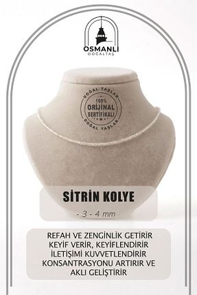 گردنبند جواهر رنگی زنانه سنگ OSMANLI DOĞAL TAŞ - کد 700552363