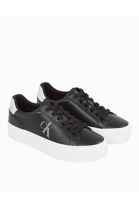 کفش اسنیکر مشکی زنانه چرم اصل Calvin Klein - کد 852754069