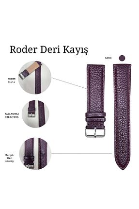بند ساعت مچی بنفش RODER - کد 867221441