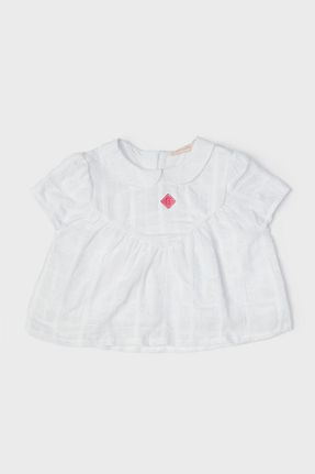 بلوز سفید بچه گانه ساده GB Baby - کد 819342222