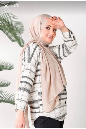 شال بژ زنانه ویسکون haremscarfs - کد 874394621