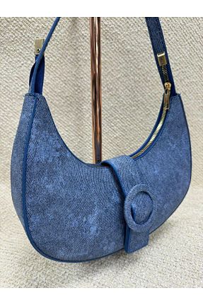 کیف دوشی آبی زنانه چرم مصنوعی STYLE BAGS - کد 874807089