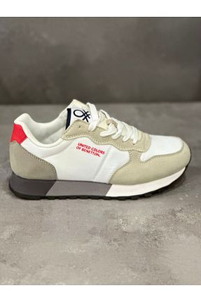 کفش پیاده روی سفید زنانه Benetton - کد 874572064