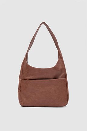 کیف دوشی قهوه ای زنانه چرم مصنوعی Shule Bags - کد 874585125