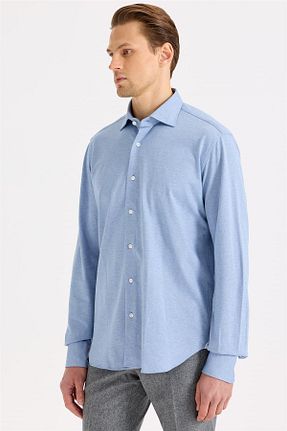 پیراهن آبی مردانه رگولار ORIAN - کد 874600257