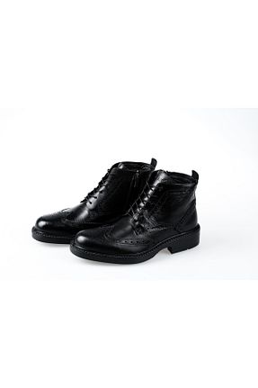 بوت / نیم بوت مشکی مردانه چرم خالص Esse - کد 874596577