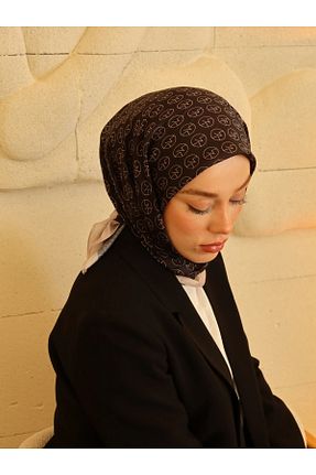 روسری مشکی پنبه پلی استر Şehr i sultan - کد 874604548