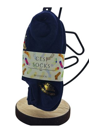 جوراب سرمه ای زنانه پنبه - الاستین Cesi Socks - کد 869960096