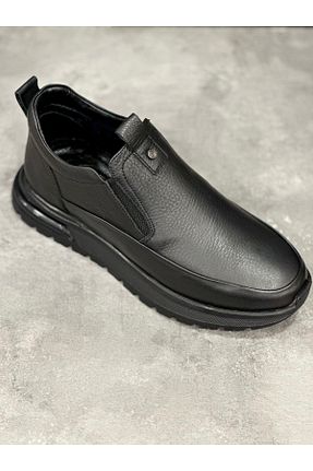 بوت / نیم بوت مشکی مردانه چرم مصنوعی MARCOMEN - کد 874608179