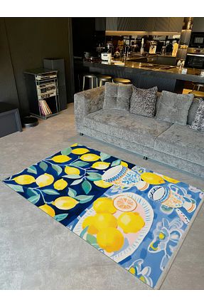 فرش رنگی قابل شستشو Rugs Modern Halı - کد 874611127