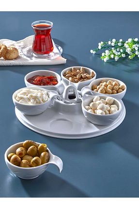 سرویس قهوه خوری سفید 6 نفره İMKA MELAMİN - کد 874619644