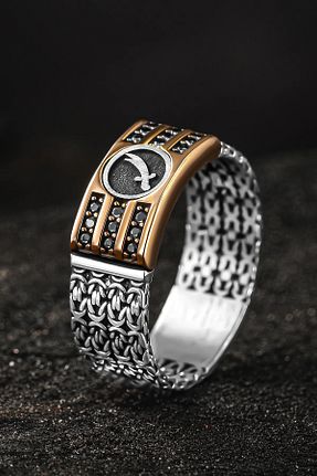 انگشتر نقره سفید مردانه زیرکن htc gümüş sepeti - کد 874627025