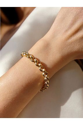 دستبند طلا طلائی زنانه 14 عیار Altınbeyi - کد 874727353