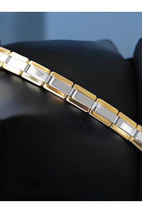 دستبند استیل (فولاد) طوسی استیل ضد زنگ PEMPERİ - کد 874670736