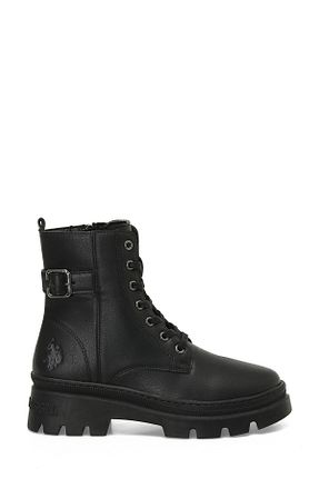 بوت / نیم بوت مشکی زنانه چرم مصنوعی U.S. Polo Assn. - کد 874717194