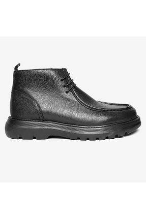 بوت / نیم بوت مشکی مردانه چرم خالص Greyder - کد 874742063